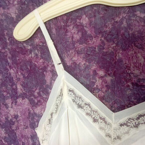 Lot-2 Vintage 50s-60s Lingerie Full Slips LaceTrim Metal Adjustble Buckles Flaw - Picture 8 of 16